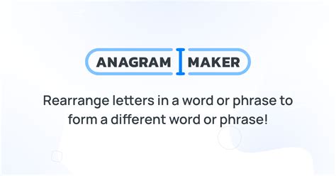 anagram name maker